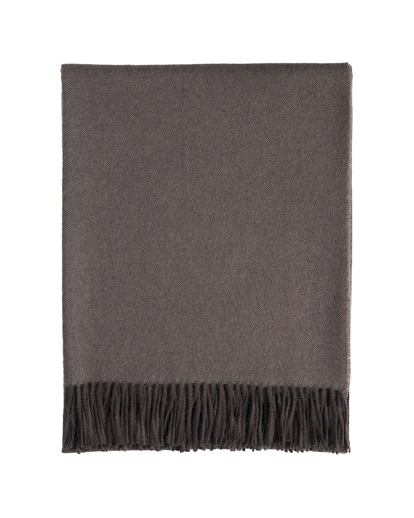 Products 100% Baby Alpaca Throw - Truffle by Shupaca