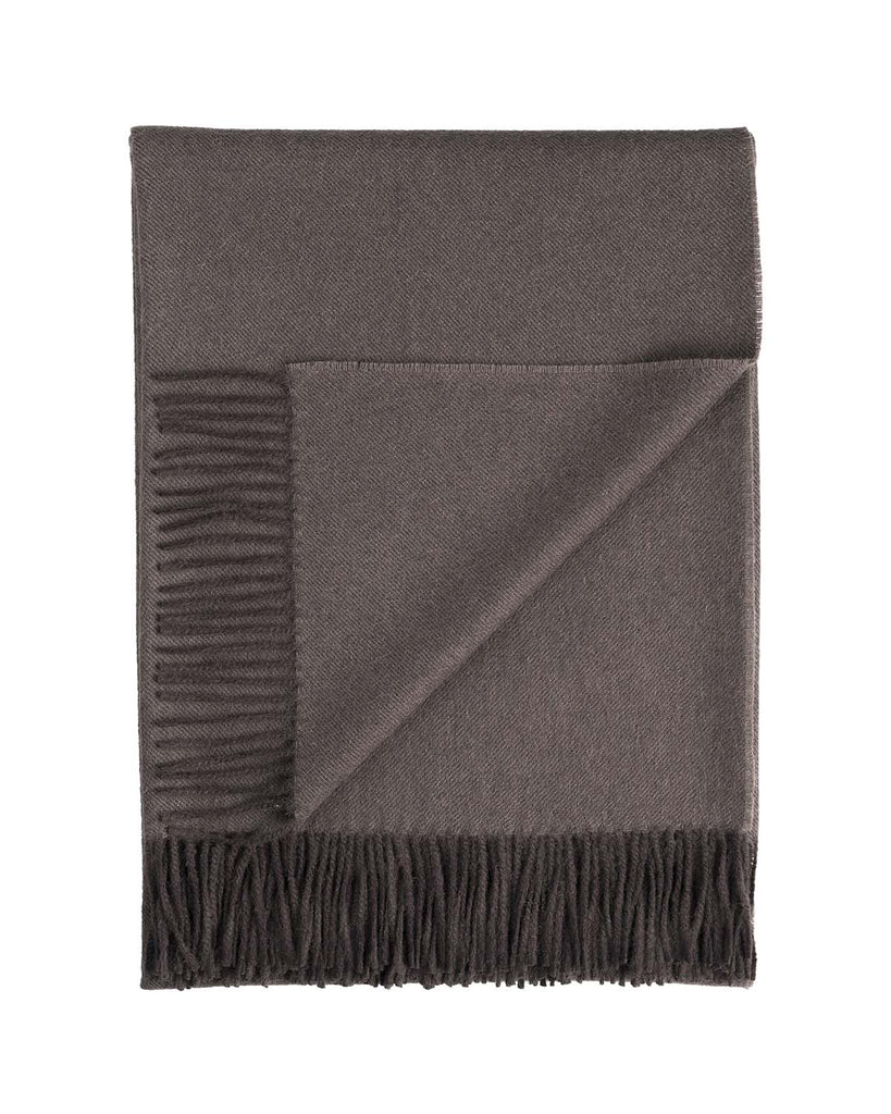 Products 100% Baby Alpaca Throw - Truffle by Shupaca