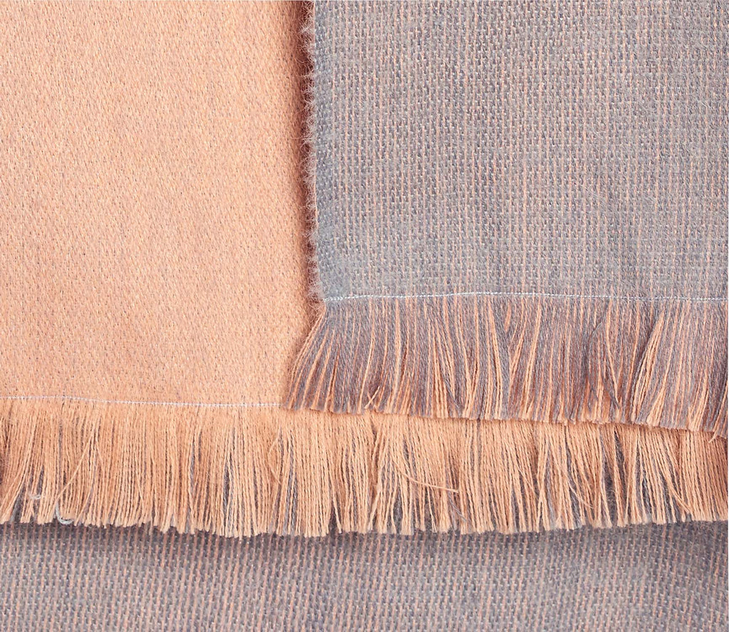 Reversible Alpaca Wrap - Dusty Coral by Shupaca