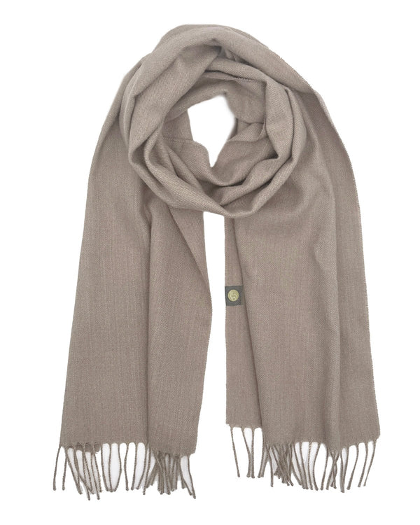 100% Baby Alpaca Scarf - Hazelnut by Shupaca