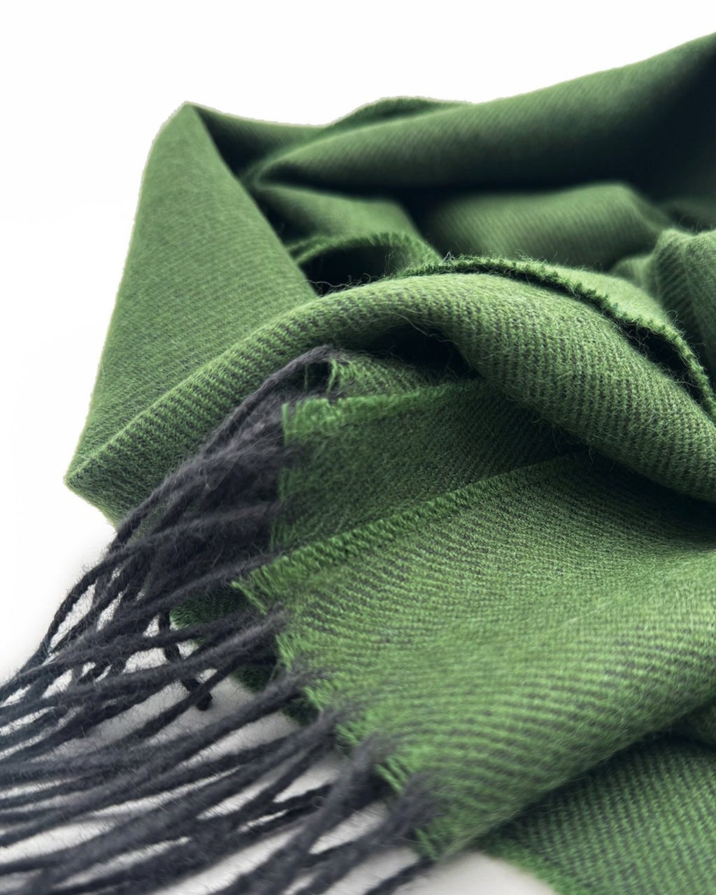 Pistachio 100% baby alpaca scarf in soft sage green, Shupaca