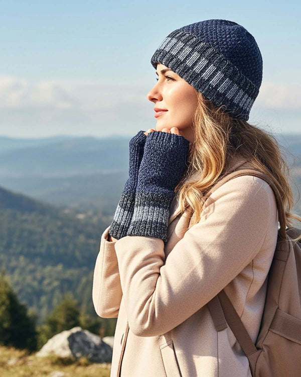 Alpaca Beanie Hat - Carrera - Moonlight by Shupaca