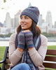 Alpaca Beanie Hat - Printed - Nightshade by Shupaca