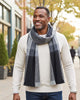 Alpaca Plaid Scarf - Steel by Shupaca