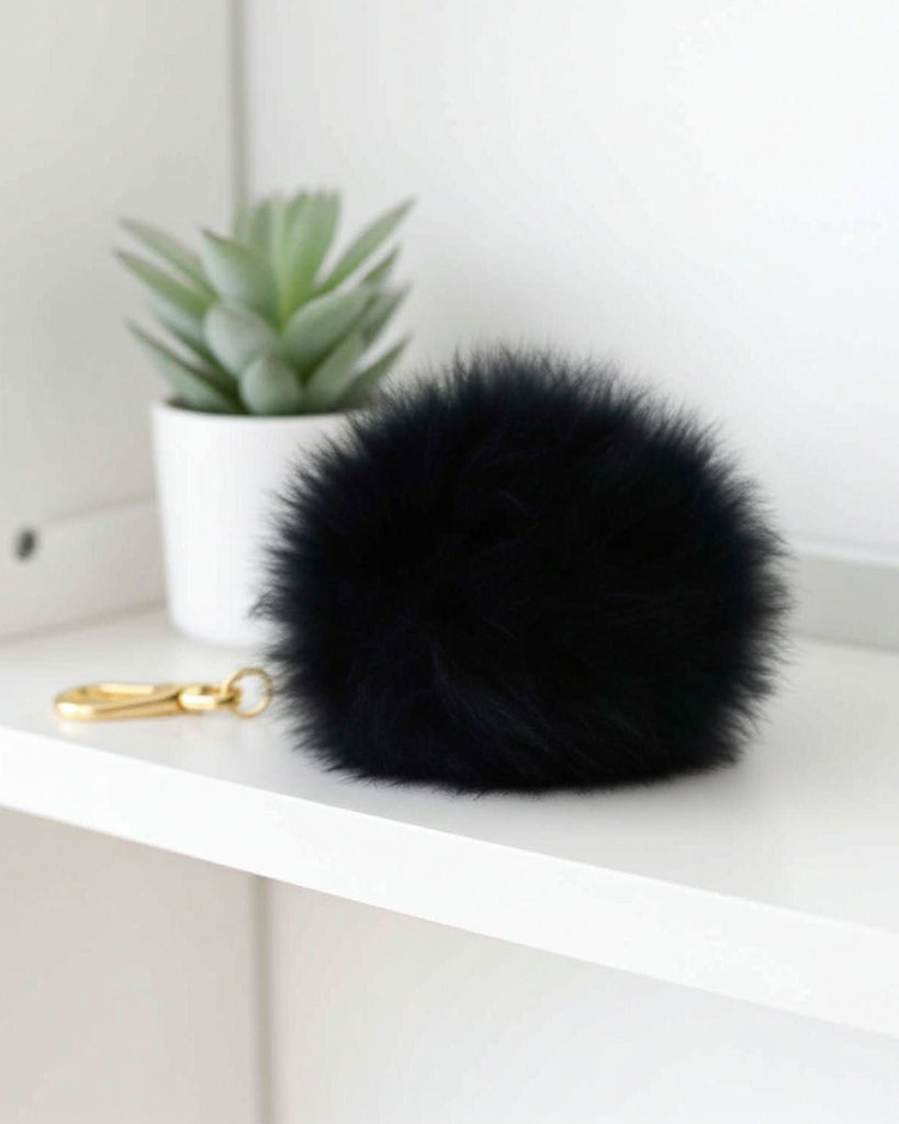 Alpaca Pom Pom Keychain - 6" by Shupaca
