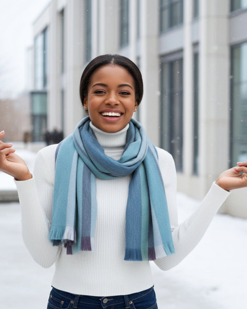 Alpaca Scarf - Blue Agave by Shupaca