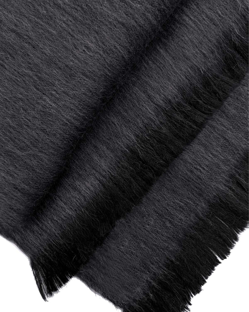 Charcoal alpaca scarf in rich graphite, Shupaca