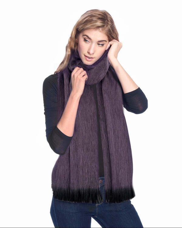 Alpaca Scarf - Decadent Plum by Shupaca