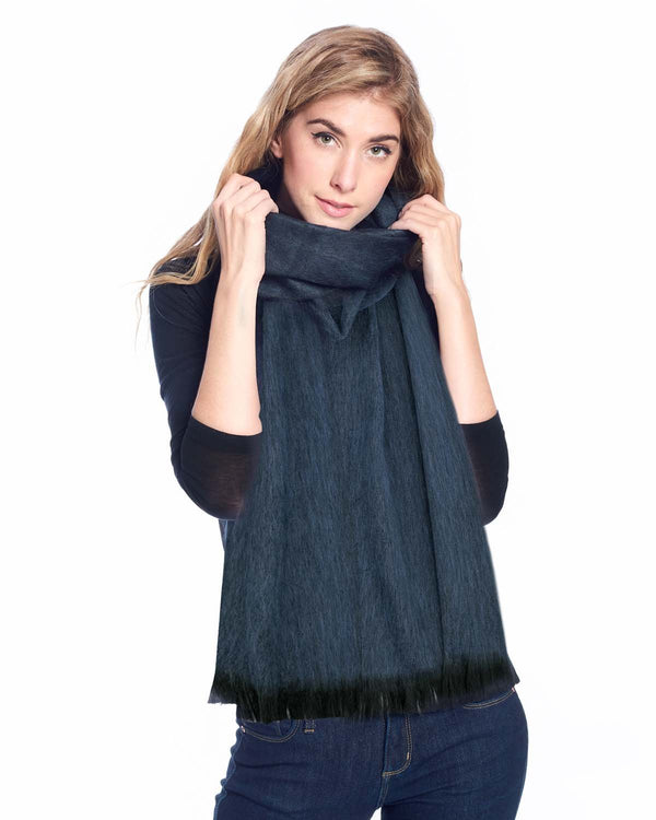 Alpaca Scarf - Moonlight Blue by Shupaca