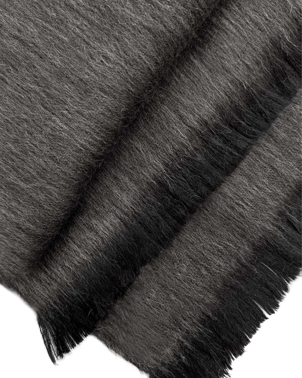 Brown alpaca scarf in Tobacco with charcoal undertones, Shupaca
