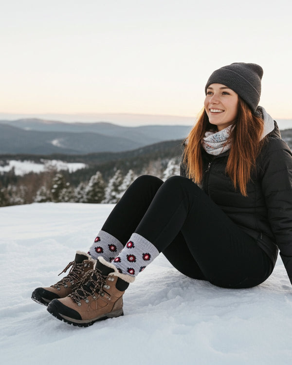 Alpaca Socks - Incan - Rhinestone by Shupaca