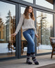 Alpaca Socks - Stripe - Mauve by Shupaca