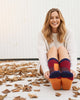 Alpaca Socks - Tetris - Autumn by Shupaca