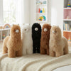 Alpaca stuffed alpaca, 12-inch medium, warm natural tones, Shupaca