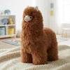 Alpaca stuffed alpaca, 12-inch medium, warm natural tones, Shupaca
