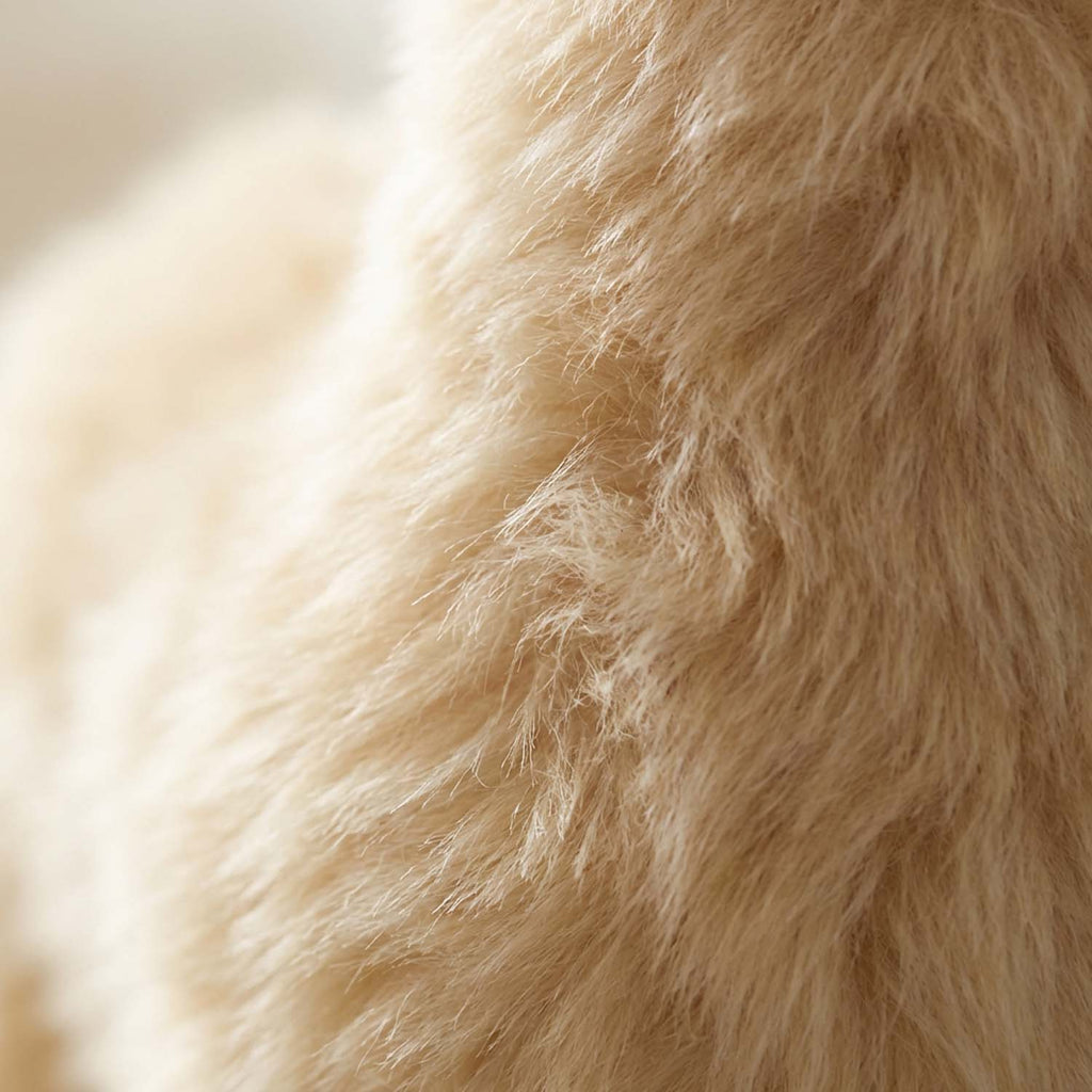 Alpaca stuffed alpaca, 12-inch medium, warm natural tones, Shupaca
