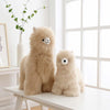 Alpaca stuffed alpaca, 12-inch medium, warm natural tones, Shupaca