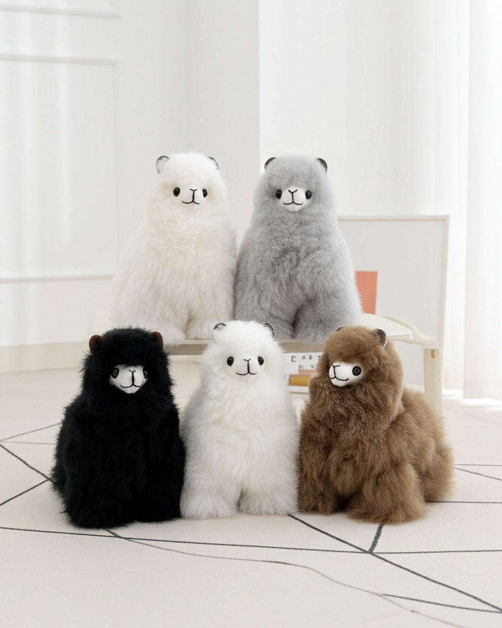 Alpaca stuffed alpaca, 7-inch micro, pastel colors, Shupaca