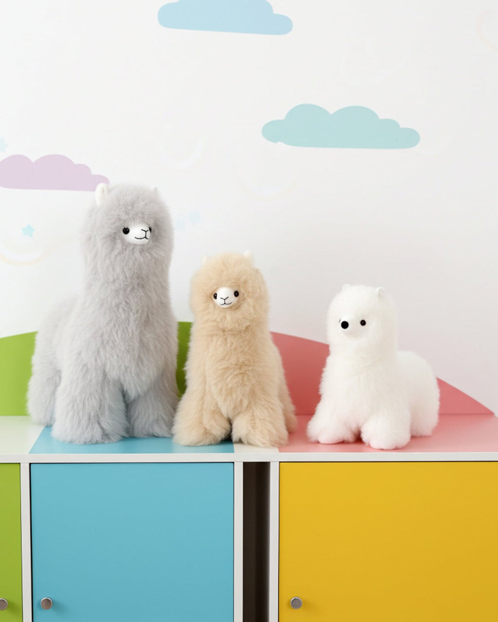 Alpaca stuffed alpaca, 7-inch micro, pastel colors, Shupaca