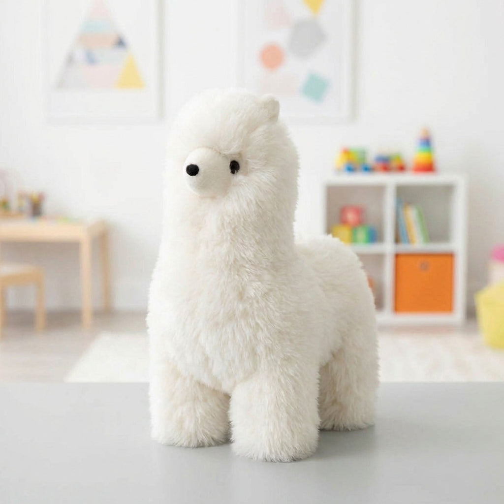 Alpaca stuffed alpaca, 9-inch small, natural tones, Shupaca