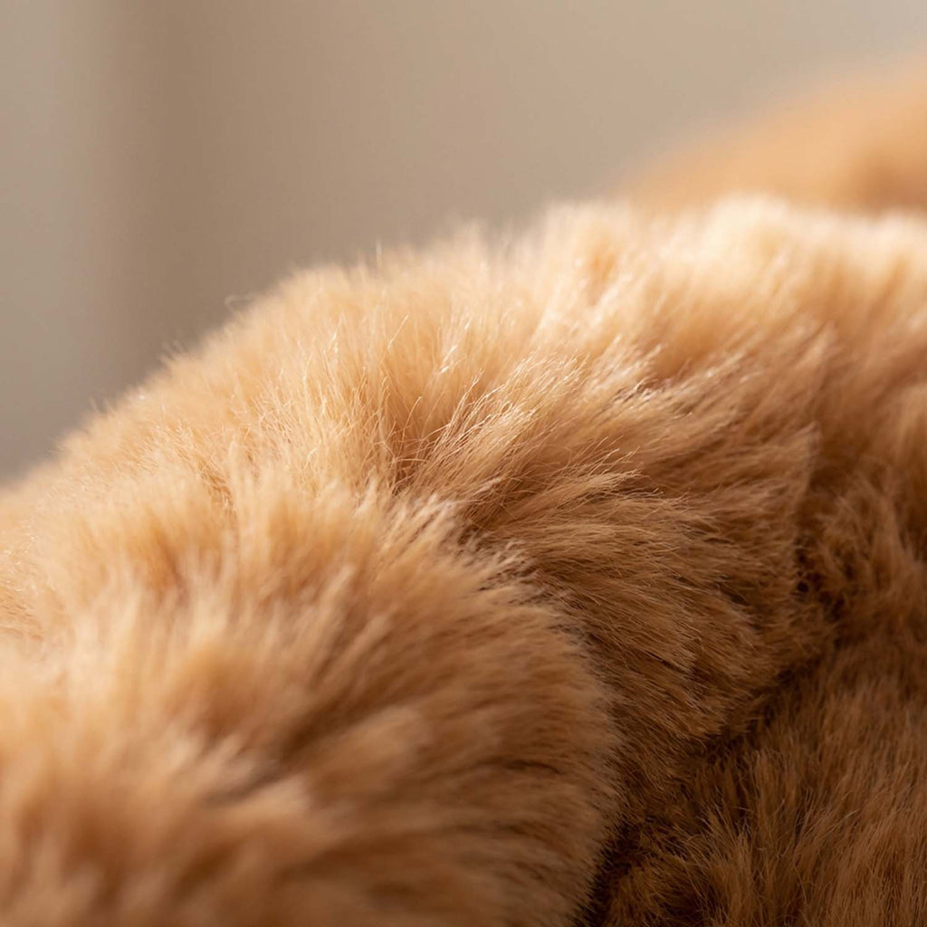Alpaca stuffed bear, 10-inch small, warm natural tones, Shupaca