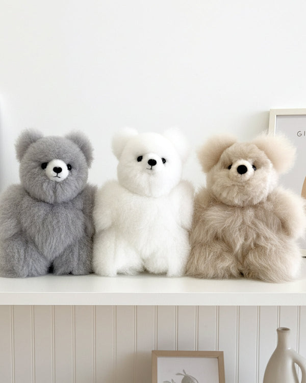 Alpaca Stuffed Animal - Bear - Small 10" by Shupaca