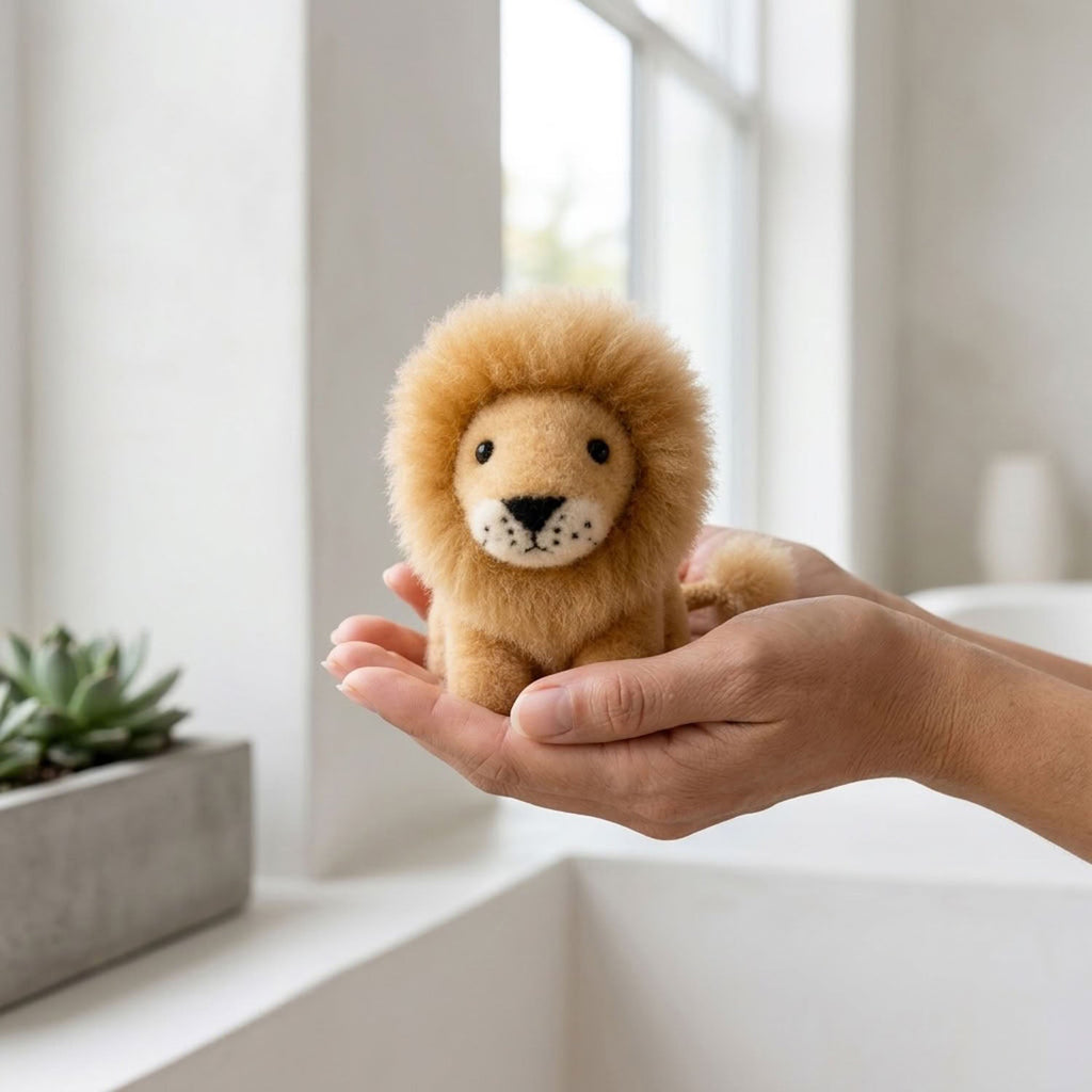 Alpaca Stuffed Animal - Lion - Micro 5" by Shupaca