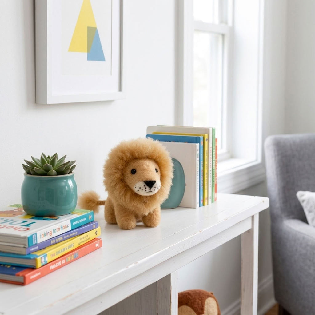Alpaca Stuffed Animal - Lion - Micro 5" by Shupaca