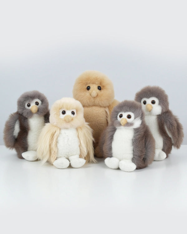 Alpaca Stuffed Animal - Owl - Small 8" by Shupaca
