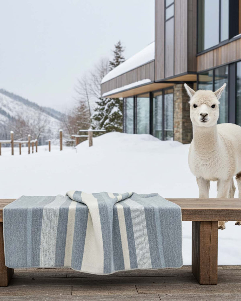 Alpaca Throw Blanket - Catalina by Shupaca
