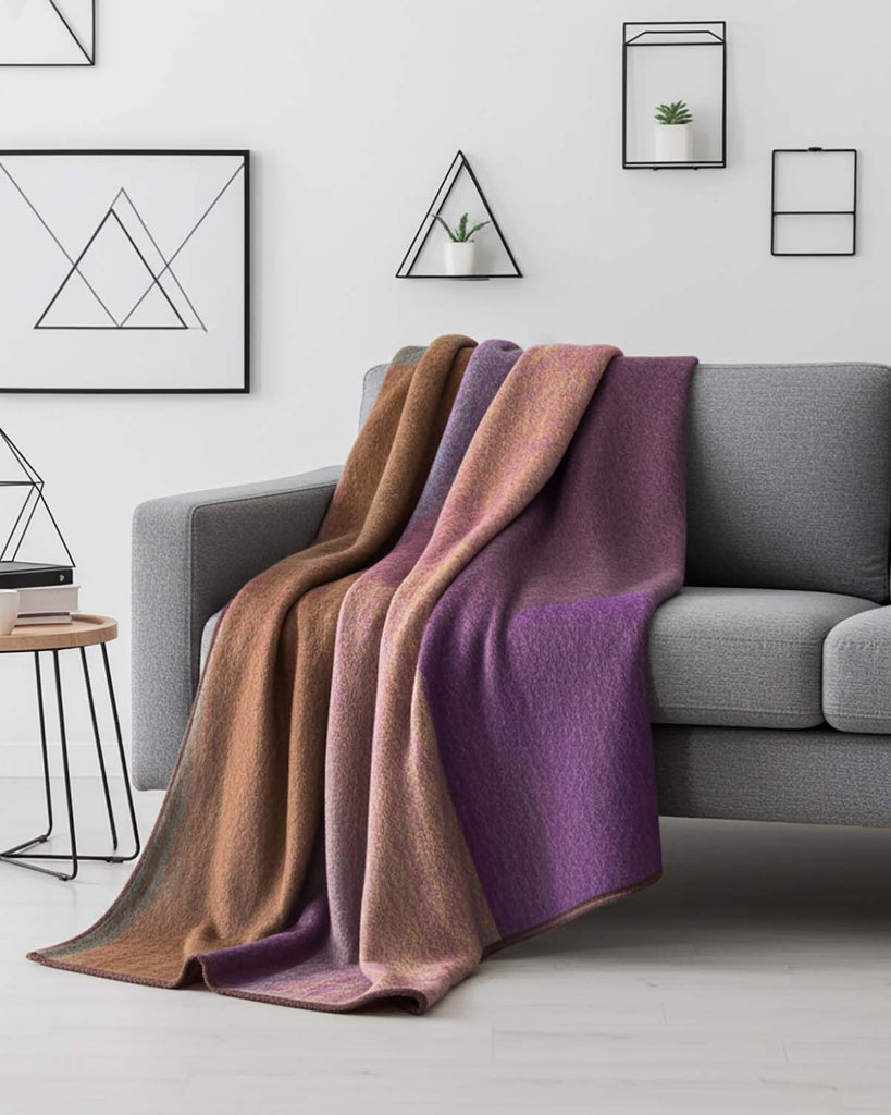 Alpaca Throw Blanket - Kaleidoscope by Shupaca