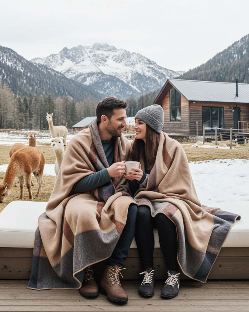 Alpaca Throw Blanket - Mojave by Shupaca