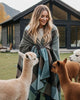 Alpaca Throw Blanket - Mosswood by Shupaca