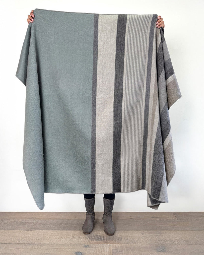 Alpaca Throw Blanket - Silverlake by Shupaca