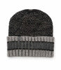 Baby Alpaca Striped Beanie - Hwo-Tone Knit Hat by Shupaca