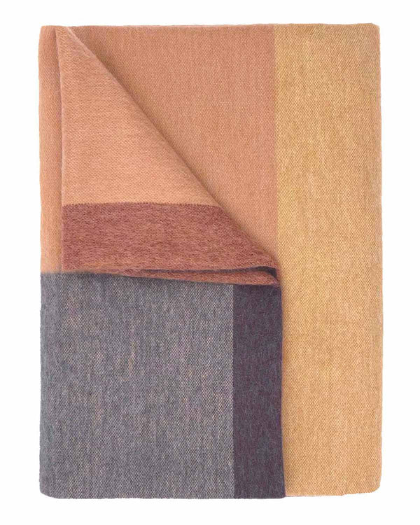 Beige Alpaca Throw Blanket - Mojave by Shupaca