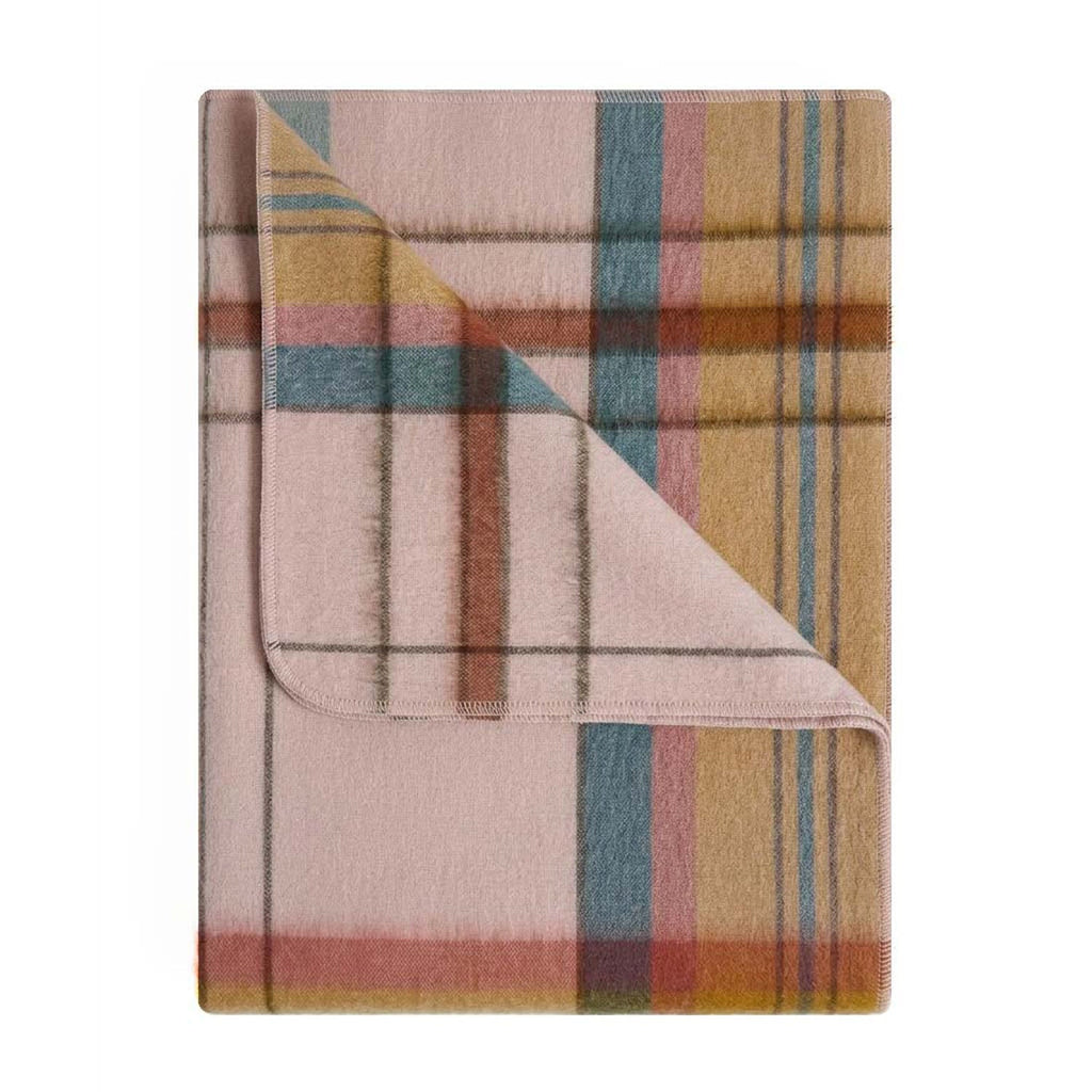 Blush Alpaca Throw Blanket - Reef by Shupaca