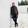 Brown Alpaca Plaid Scarf - Zephyr by Shupaca