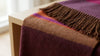 Burgundy 100% Baby Alpaca Throw Blanket - Raven by Shupaca