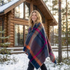 Burgundy Alpaca Throw Blanket - Bordeaux by Shupaca