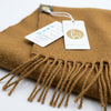 Camel 100% Baby Alpaca Scarf - Honey by Shupaca