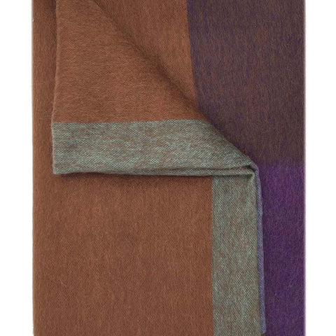 Camel Plum Alpaca Throw Blanket - Kaleidoscope by Shupaca