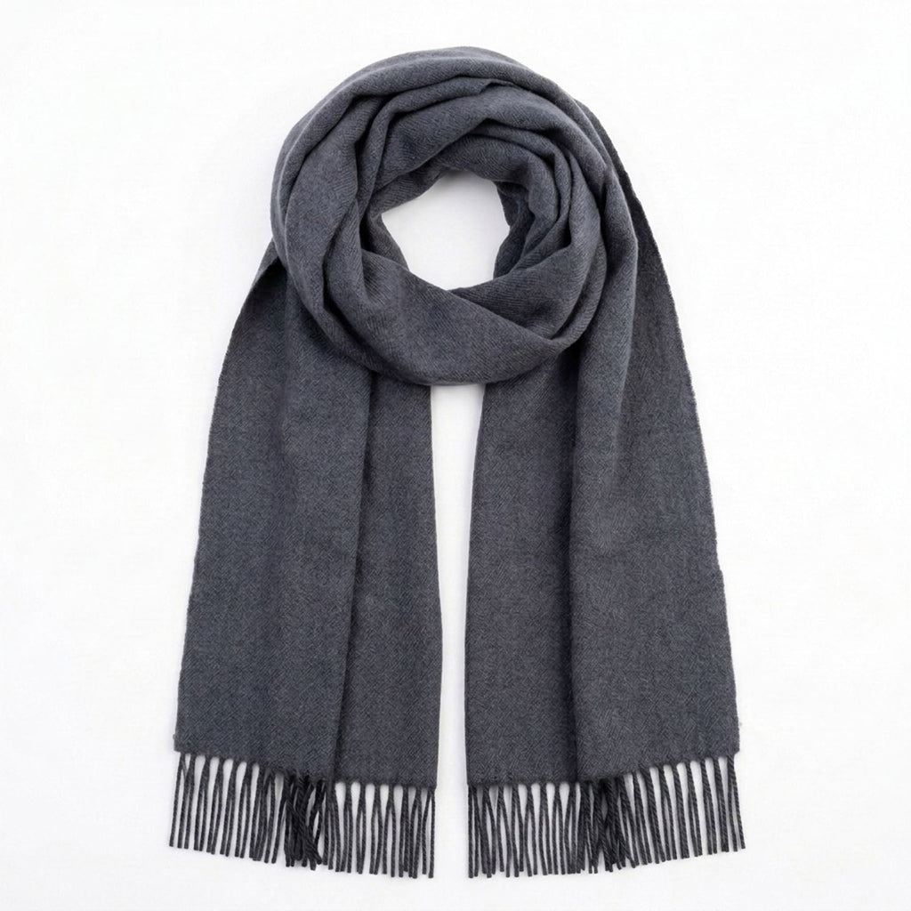 Charcoal 100% Baby Alpaca Scarf - Stargazer by Shupaca