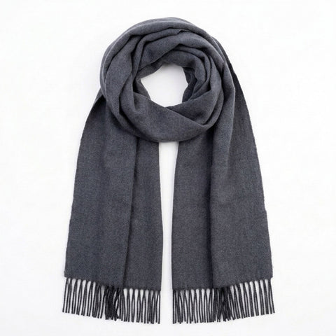 Charcoal 100% Baby Alpaca Scarf - Stargazer by Shupaca