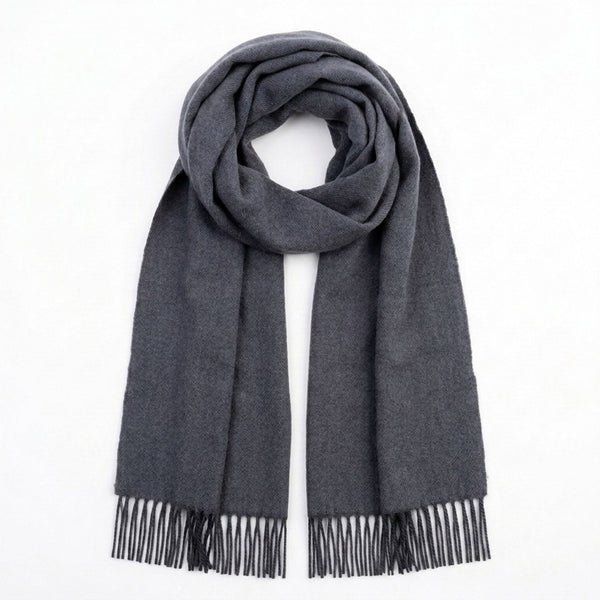 Charcoal 100% Baby Alpaca Scarf - Stargazer by Shupaca