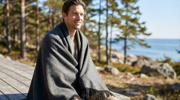Charcoal 100% Baby Alpaca Throw Blanket - Carbon by Shupaca