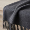 Charcoal 100% Baby Alpaca Throw Blanket - Stargazer by Shupaca