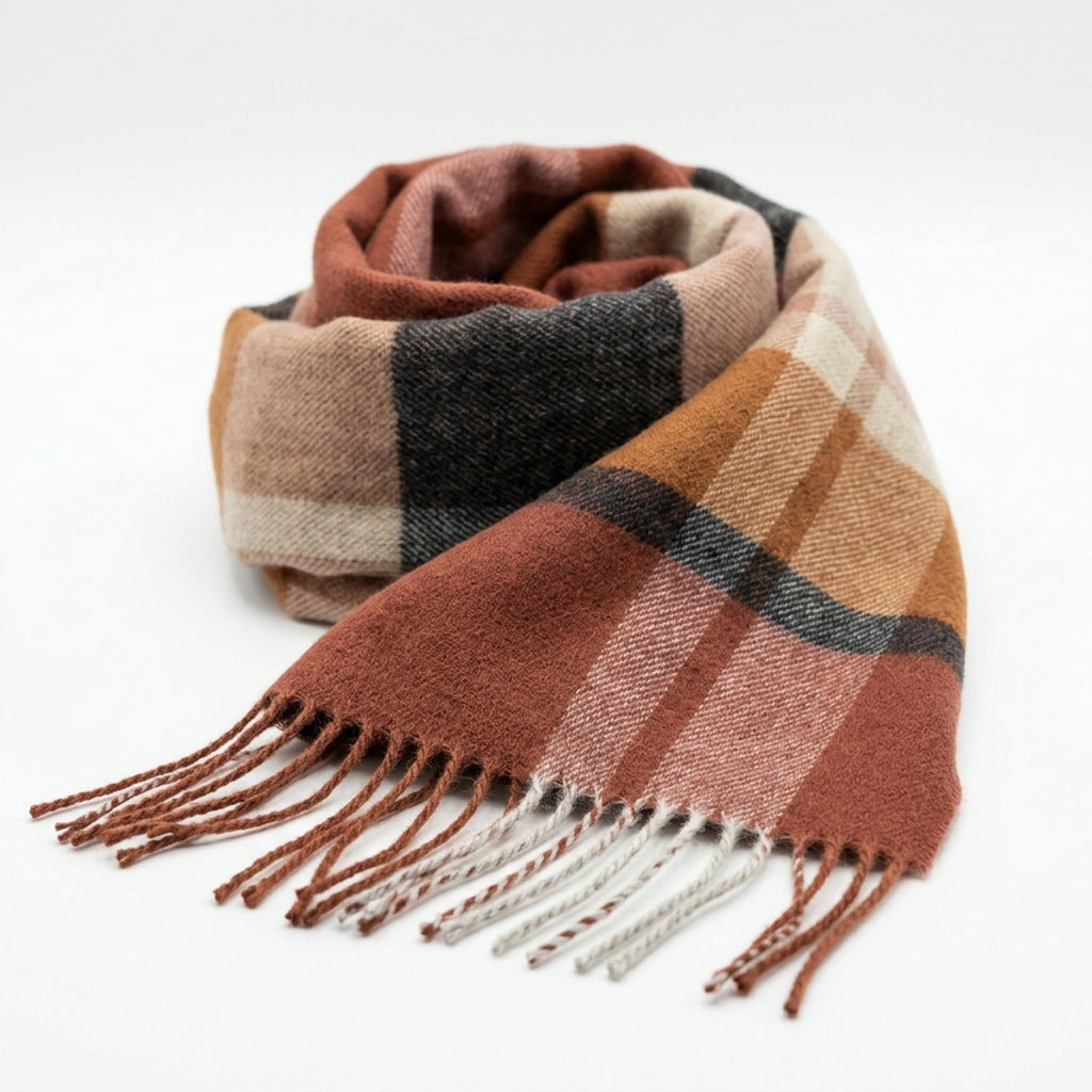 Copper 100% Baby Alpaca Scarf - Russet by Shupaca