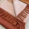 Copper 100% Baby Alpaca Throw Blanket - Russet by Shupaca