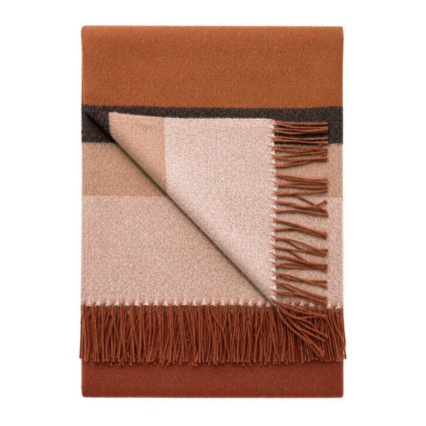 Copper 100% Baby Alpaca Throw Blanket - Russet by Shupaca